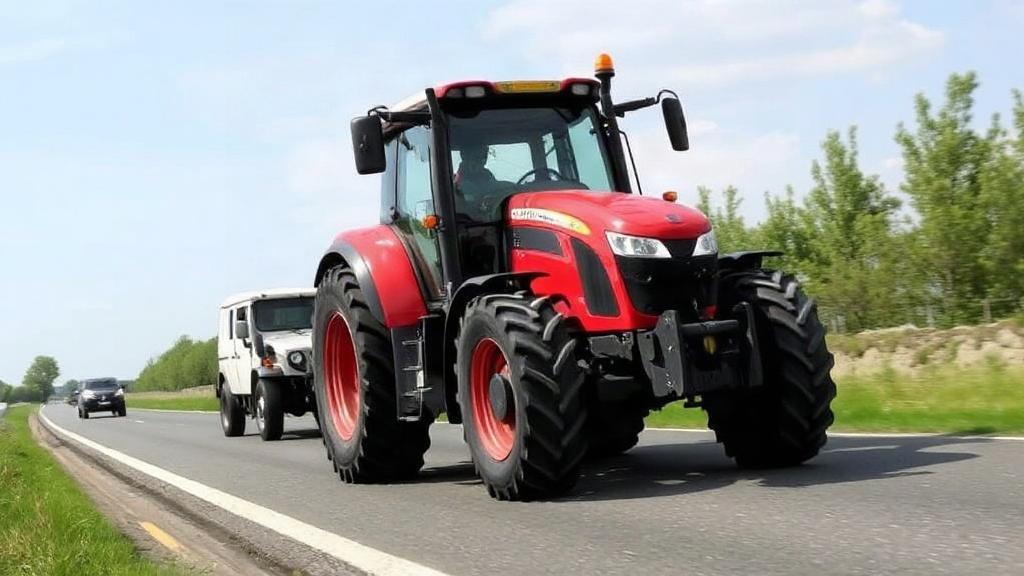 Zasady bezpiecznego wyprzedzania ciągników i pojazdów wolnobieżnych na drogach jednopasmowych. Szacunek odległości: jak liczyć czas i przestrzeń na drodze jednopasmowej